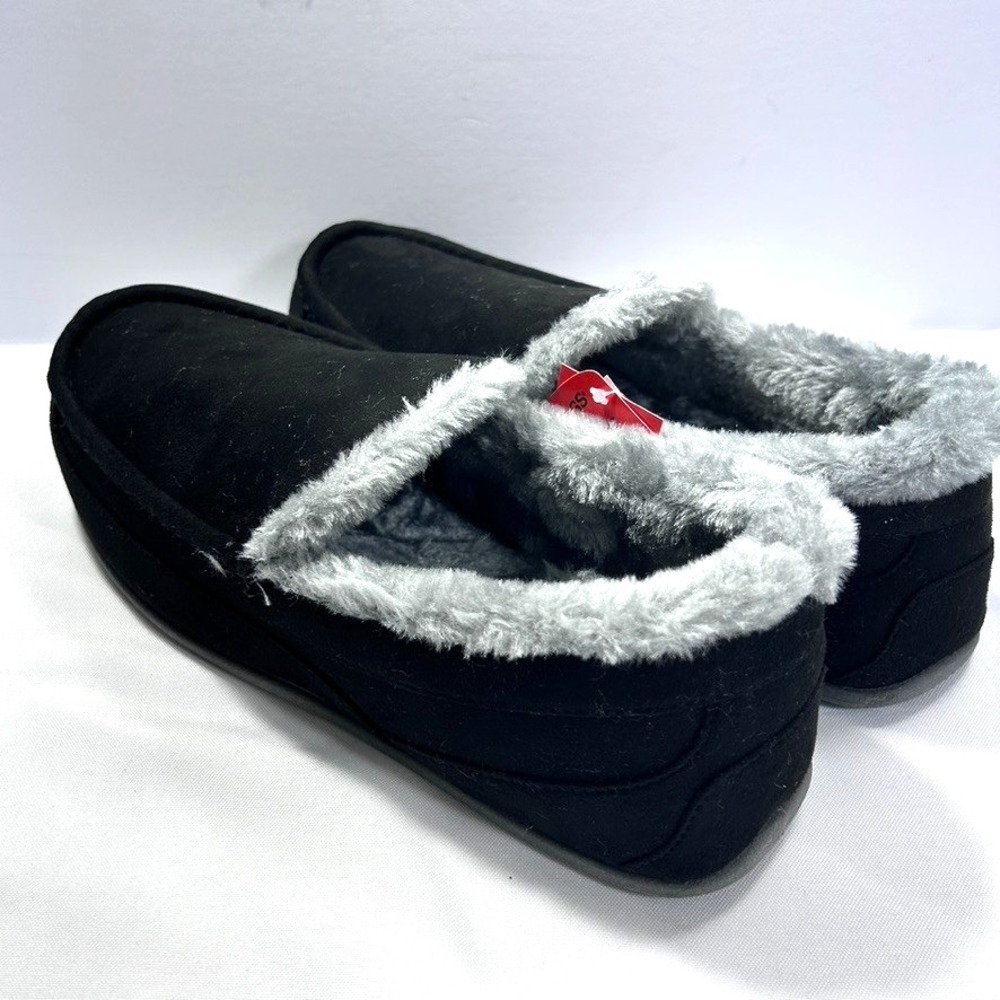 Deer Stags Spun Microsuede Slipper S.U.P.R.O Technology Men's Black US 13W - Picture 9 of 10